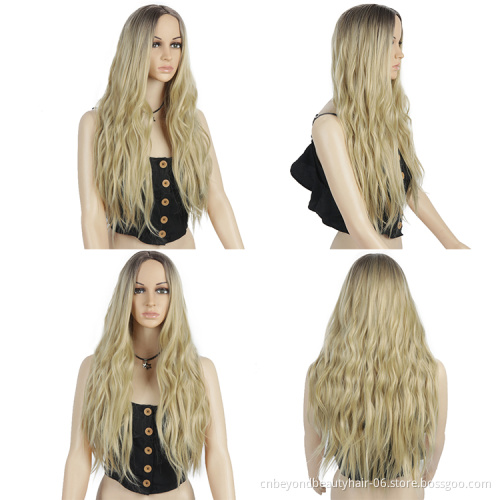 long body wave Wigs fiber hair Heat Resistant Cosplay wig Hair water wave body synthetic Wig